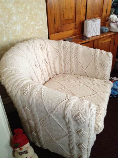 Cable Knit Chair